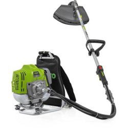 Débroussailleuse Thermique à dos 52cm³ Coupe 25cm Lame et fil nylon Réservoir 1L Autonomie 1h30 Vito