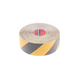Ruban de signalisation antidérapant Noir/Jaune Tesa 50mm x 15m x 0.81mm ( Prix pour 1 )