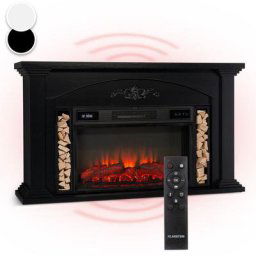 Klarstein - Cheminée électrique saint helens - 1900 w - technologie led - télécommande - noir