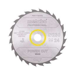 Lame de scie circ. Pro Power Cut Wood hw/ct 230x30, 24 wz 20° - Metabo