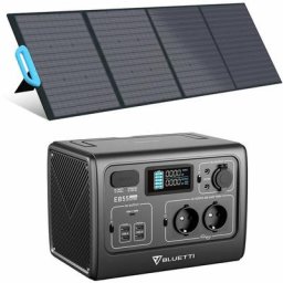 Kit de Groupe Electrogène 537Wh/700W EB55GRAY avec 200W PV200 Panneau Solaire pliable