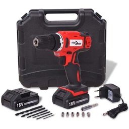 Vidaxl - Kit de perceuse-visseuse sans fil avec batteries Li-ion 18 v