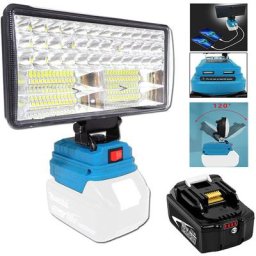 Lampe torche,Torches standard, lampe à main sans fil de 8 pouces, projecteur sans fil portable 8000