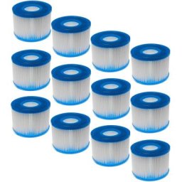 Vhbw - 12x Cartouche filtrante type S1 compatible avec Arebos Spa Pool spa, bain à remous - Filtre