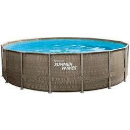 Piscine tubulaire Elite liner imprimé - ø 4.88 x 1.22 m - avec filtration
