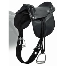 Ensemble de selles en cuir synthétique de 12' complet avec étriers, supports et sangle