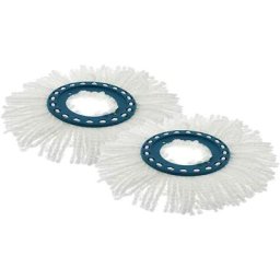 Lot de 2 têtes de rechange Clean Twist Disc Mop, idéal pour les carrelages et sols en pierre,