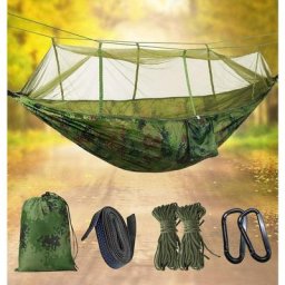 Blue Dream - Hamac avec moustiquaire double camping hamac léger portable étanche moustiquaire
