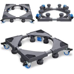 Base de piédestal pour machine à laver pour réfrigérateur, 8 pieds 4 roues stables pour