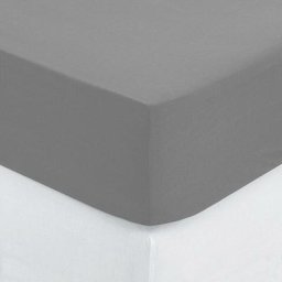 Drap Housse B30 160x200cm 2 places gris souris Atmosphera créateur d'intérieur - Gris souris