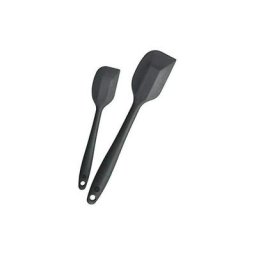 Wahaison - o Spatules de Cuisine Silicone Maryse [sans Bisphnol] (Noir -Lot de 2) Mini et Fine