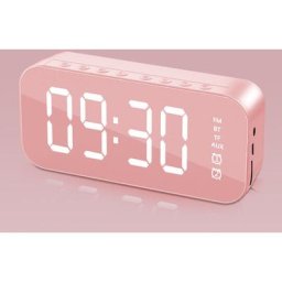 Miroir sans fil bluetooth haut-parleur téléphone portable ordinateur mini avec affichage du réveil