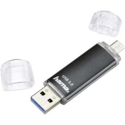 Hama - Mémoire supplémentaire usb pour smartphone/tablette FlashPen Laeta Twin noir 128 gb usb 3.2
