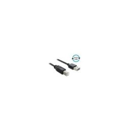 Delock - Câble usb usb 2.0 usb-a mâle, usb-b mâle 3.00 m noir connecteur utilisable des deux cotés,