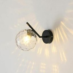 Applique murale d'intérieur à led, applique murale boule de verre, applique murale design moderne