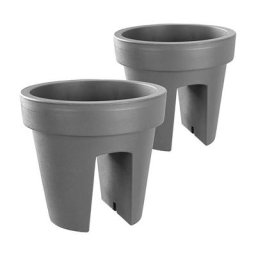 Lot de 2 jardinières de balcon 24,5 cm – 12,3 Litres ARTECSIS- Balconniere exterieur - Bac à fleurs