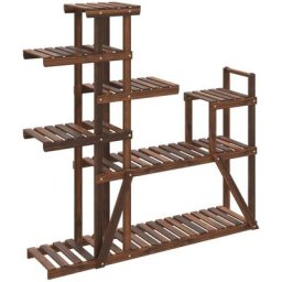 Support à fleurs 110x25x111 cm bois massif de sapin Vidaxl Brown