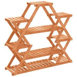 Support à fleurs 110x25x105 cm bois massif de sapin Vidaxl Brun