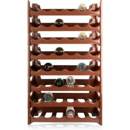 Artecsis - tagère à bouteilles 48 Bouteilles - 60x28x106 cm (LxlxH) - Brun / Cave à vin en