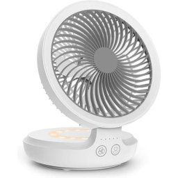 Ventilateur usb, Ventilateur de Table avec Batterie 4000mAh, Ventilateur Silencieux à 4 Vitesses,