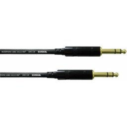 Cordial - Câble dinstrument 2x jack 6,3 mm rean stéréo 1,5 m Câble jack noir 2 x jack - noir