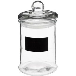 Bonbonnière en verre avec ardoise 1 -2L - 5 five simply smart - Transparent