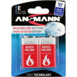 Rauchmelderbatterie Pile 6LR61 (9V) alcaline(s) 9 v 2 pc(s) - Ansmann