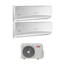 Climatiseur dual split inverter ariston prios 9000+12000 btu r-32 wi-fi optionnel 9+12 dual 50 xd0-o