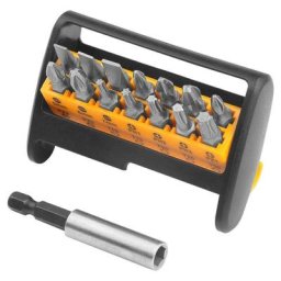 Jeu de 15 inserts mixtes et porte-embouts Tolsen
