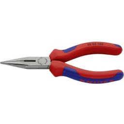 25 02 140 pour lélectronique et la mécanique de précision Pince plate à becs ronds droite 140 mm