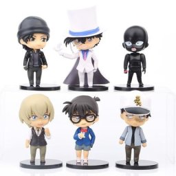 Figurines de dessin animé pour enfants 6 pièces Conan edgawa le voleur fantôme jouet de