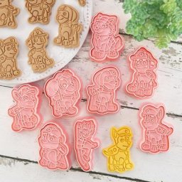 6/8Pcs Pat' Patrouille Cuisson 3D Moule À Biscuits Moule À Biscuits BRICOLAGE Dessin Animé Presse