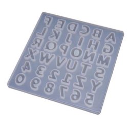 Moule en résine époxy lettres numériques décoration en Silicone DIY artisanat accessoires de