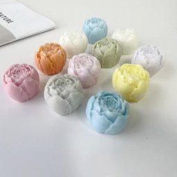Moule en silicone pour bougie parfumée de fleurs bricolage rose décoration de voiture