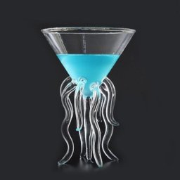 Verre à Cocktail en forme de pieuvre Transparent pour méduse pour jus pour vin pour Champagne