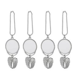 Pendentif romantique en forme d'ailes d'ange impression par transfert à chaud décor de bijoux