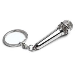 ANGELADY – porte-clé avec Mini Microphone 1 pièce Mini chanteur rappeur amoureux de la musique