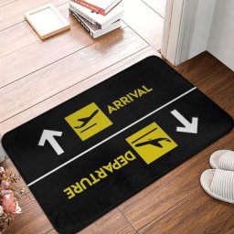 Non-ald Doorvirus-Polymères de cuisine Tapis de sol des arrivées de l'aviation Porte d'entrée