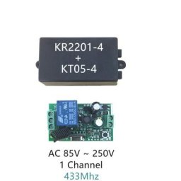 Module de commutateur de télécommande sans fil AC 220V 1CH RF 433MHz relais de Code d'apprentissage