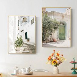CHENISTORY – peinture par numéros allée de jardin d'europe tranquille feuilles de plantes dessin