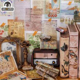 Mr.paper – papier Sulfate Vintage 8 styles 12 pièces/sac matériel de Collage Simple matériel