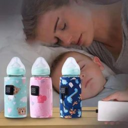 Chauffe-biberon USB Portable pour bébé avec couvercle chauffant Thermostat isolant chauffage des