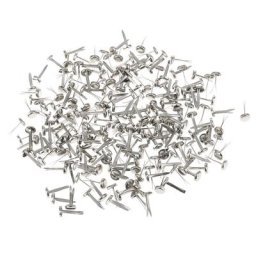 Mini épingles fendues en métal argenté attaches en papier pour scrapbooking argent 200 pièces