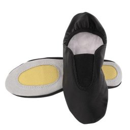 Chaussons de gymnastique pour adultes et enfants, noir