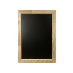 Interface Plv - Cadre en bois brut avec ardoise double face amovible de dimensions 60 x 40 cm - Brut