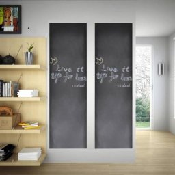 True Deal - Tableau autocollant avec craies, Toile murale 0,45 x 2m 2 rouleaux