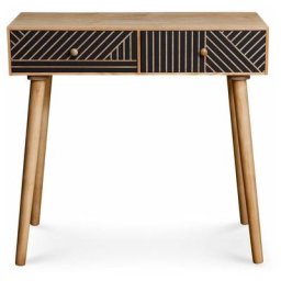 Console Design 2 Tiroirs savana 80cm Naturel - Paris Prix