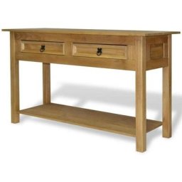 Table console Gamme Corona Pin mexicain 90x34,5x73 cm - Topdeal