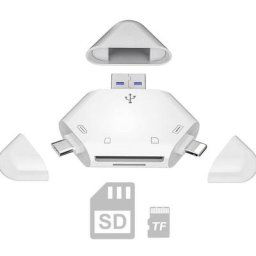 Lecteur de Carte sd, Lecteur de Carte mémoire 3 en 1 pour iPhone/iPad, appareils usb c et usb a,