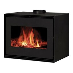 Insert à bois GABRIELA10KW bûches 50CM - Noir - Noir